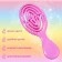Comb - mini massage, 5.5 × 14 cm, pink color