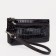 Women's wallet is a female on a zipper, brown color