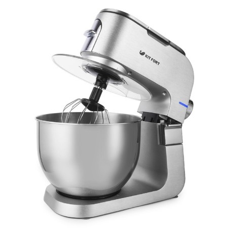 Mixer KitFort KT-1350, Planetarny, 1300 W, 6 l, 6 speeds + impulse, silver-1