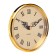 Quartz clock, d-10.5 cm, smooth move, gold