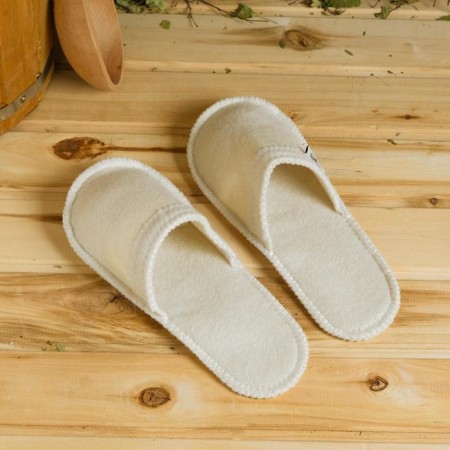 Bath slippers, white-4