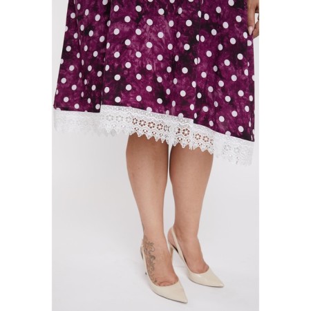 Female dress, size 52, dark pink color-6