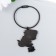 Browler Metal on the cable "Dinosaur with a white cat" enamel 5.2x4.1 cm