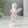 Polystone souvenir "Snowty angel in color toga with violin" 7.2x3.5x2.8 cm