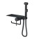 Bronze de Luxe Scandi 708b, hygiene shower, shelf, brass, black 1004278
