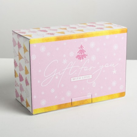 The folding box “Let winter brings joy”, 22 x 15 x 10 cm, New Year-2