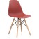 Plastic chair EAMES Massive Buk/Metal/Plastic, natural/burgundy 46x52x83 cm