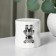Ceramic ashtray "Stylish Bear", 9.7 × 10.3 cm, white color