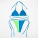 Swimsuit female separate minaku Blue/green color, size 44