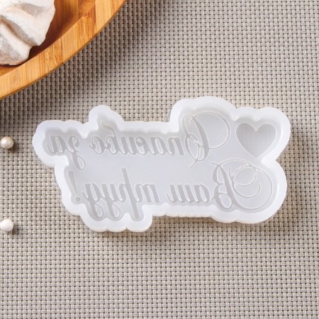 Silicone Mold "Thank you for your Labor", 11 × 5 cm, the color is transparent-1