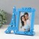 Photo frame with backlight "Eiffel Tower" Plastic, 10x15 cm, col. blue