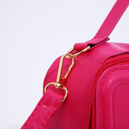 Bag Cross-Bodi with a zipper, pink color-3