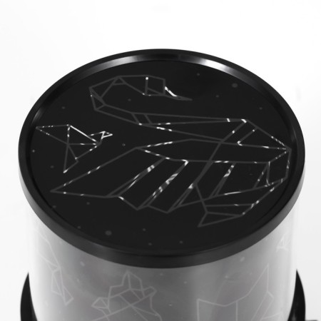 The spin-designer "Origami" LED USB/from batteries black 10.8x10.8x1.5 cm Risalux-6