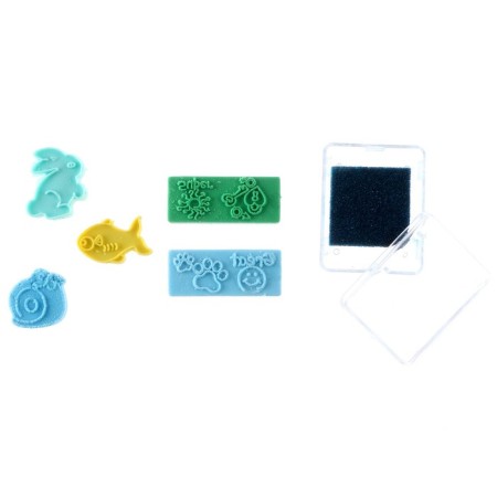 Printing color "bunny", set of 5 pcs., Stamping pillow-3