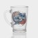 New Year's glass coffee mug "Snakes", 300 ml, mix