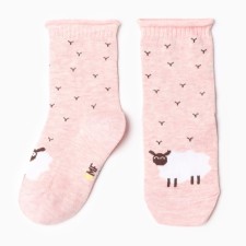 Nosk children's sheep, color pink melange, size 12