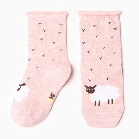 Nosk children's sheep, color pink melange, size 12
