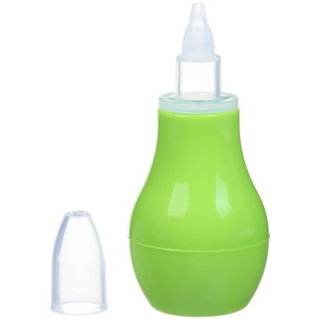 Children's nasal aspirator, with a cap, green color-6