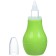 Children's nasal aspirator, with a cap, green color