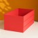 Kashpo wooden 25x14x11 cm red