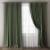 Set of curtains "Omma", size 170 x 270 cm, green