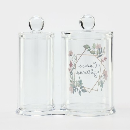 Organizer for cotton sticks and disks "The most wonderful", 13.5 x 14 cm, 2 in 1-3