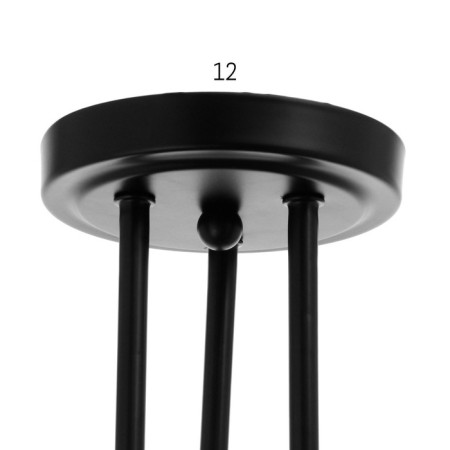 Lamp "Knot" Black 3x40W E27 54x54x40 cm BayerLux-6