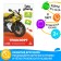Training cards according to the method of Glena Doman "Transport", 8 cards, 2+