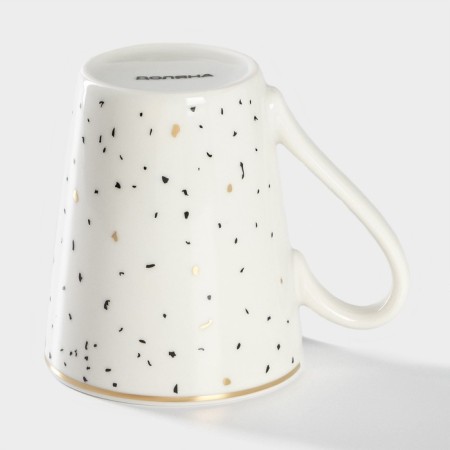 Porcelain share mug "Chocolate crumb", 350 ml, white color-2