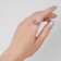 The ring "three lines" of the berries, the color is silver, dimensionless