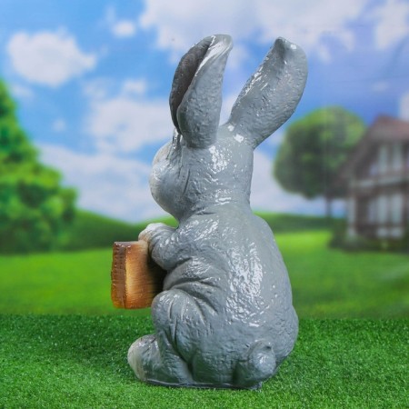 Garden figure "Hare I want cabbage" 24x22x42cm-2
