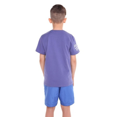 T -shirt for a boy, indigo color, height 140cm-3