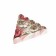 Box for confectionery products with PVC lid "Pink flowers", 18 x 3 cm