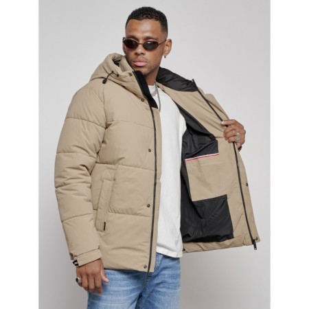 Male Winter jacket, size 56, beige color-13
