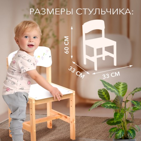 Wooden chair "Bright notes", adjustable, (1-3)-6