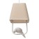 Lamp Bayerlux "Palom" E27 40W white 18x18x35-85cm