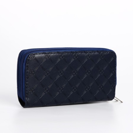 Women's wallet with lightning, blue color-1
