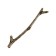 Cappio “branch” handle “branch” RSC009, m/o 128 mm, color old bronze