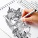 Marker Professional Liner, black 1 mm MS-807A