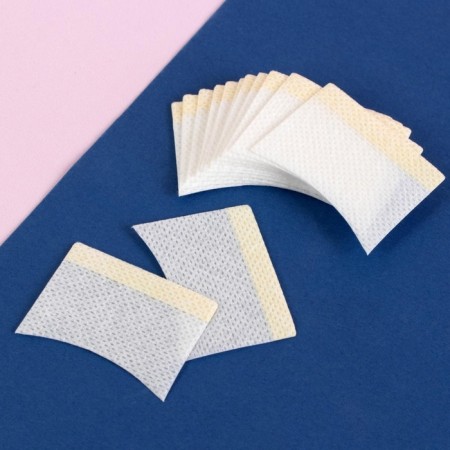 Protective stickers for insulation of lower eyelashes and makeup, set - 10 pairs, 3.5 × 4.5 cm-1