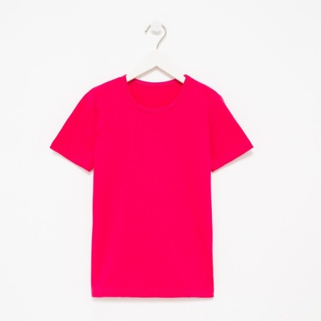 T -shirt for girls, raspberry color, height 140 cm-3