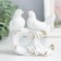 Souvenir ceramics "pigeons snow -white" rhinestones 9.5x11x4.2 cm