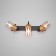 Lamp Mars, 3x40W E27, color gold, black