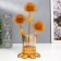Summary metal, glass per 1 candle "Golden Dandelion" D-5 cm 9.5x11x20 cm
