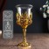 Glass "pleasure" 12*6.5*6.5 cm, gold