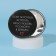 Pocket mirror “love”, d = 7 cm, black color