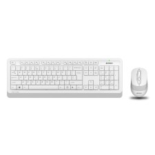 Клавиатура + мышь A4Tech Fstyler FG1010 клав:белый/серый мышь:белый/серый USB беспроводная M   10046