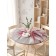 Tables on the table "Life with flowers", round, oxford, elastic band, size 140x140 cm, diameter 105-120 cm