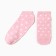 Women's socks shortened "peas", pink color, rr 23-25