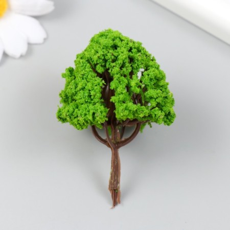 Artificial plant for creativity plastic "Green tree" 6 cm